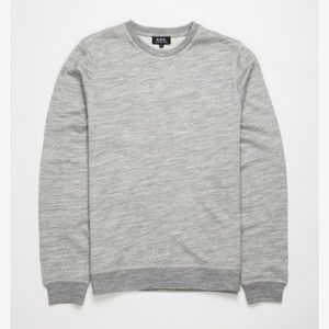 A.P.C. Gray Army Sweatshirt Sz Medium